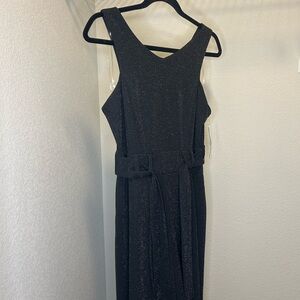 Sparkly Black Jumpsuit with Strap